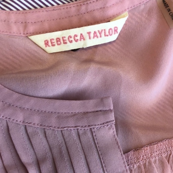 Rebecca Taylor Pink Silk Sleeveless Blouse 12 - Picture 5 of 9